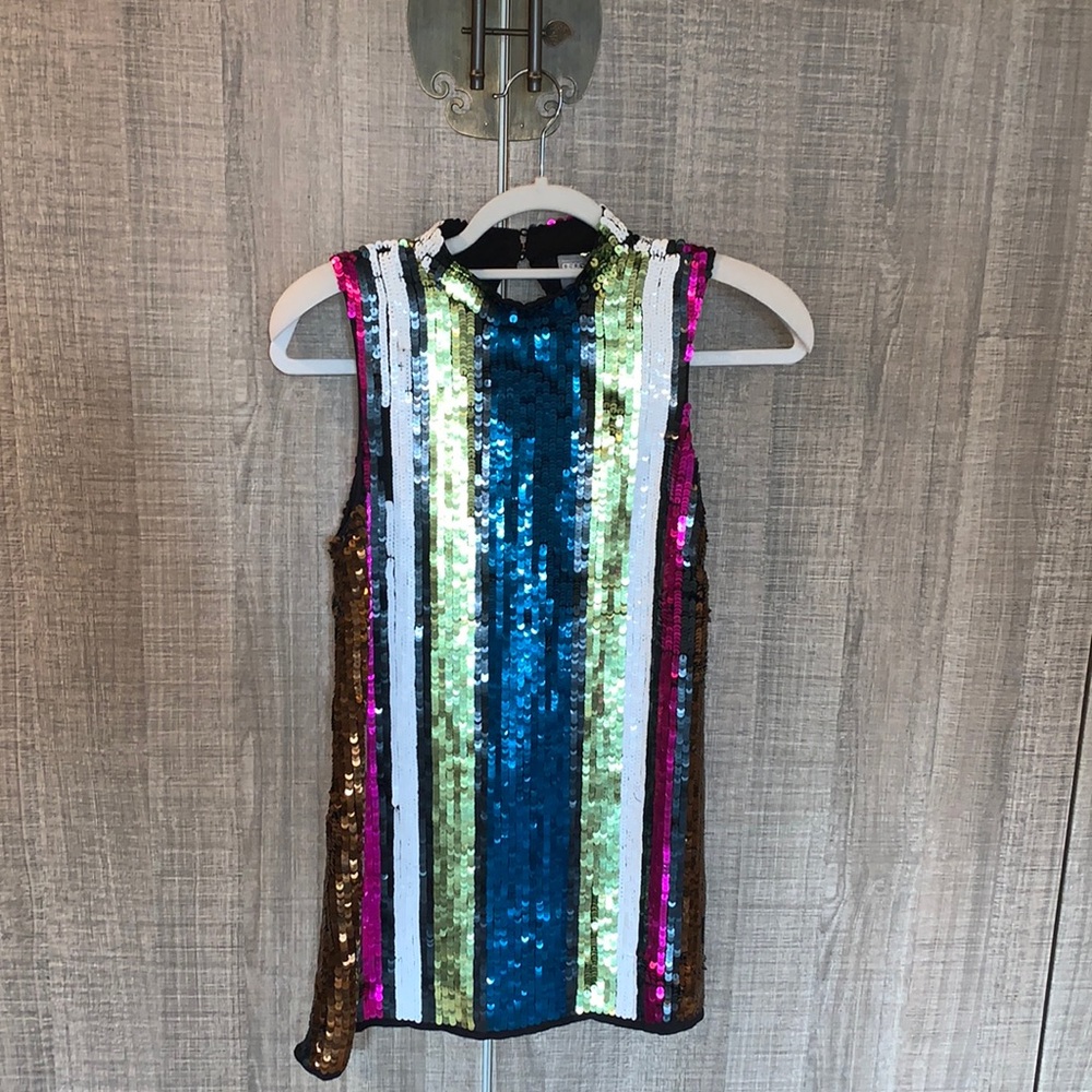 ASOS High Neck‎ Embellished Sequin Tunic/Dress